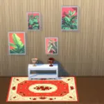 Vibrant botanical pictures, flower rugs and flower lamps collection