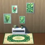 Vibrant botanical pictures, flower rugs and flower lamps collection