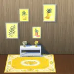 Vibrant botanical pictures, flower rugs and flower lamps collection