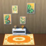 Vibrant botanical pictures, flower rugs and flower lamps collection
