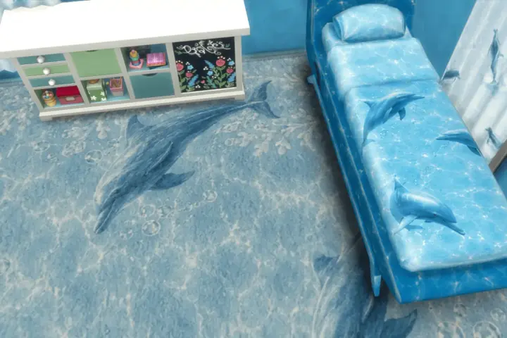 Dolphin Dreams Bedroom Set Full Base Game