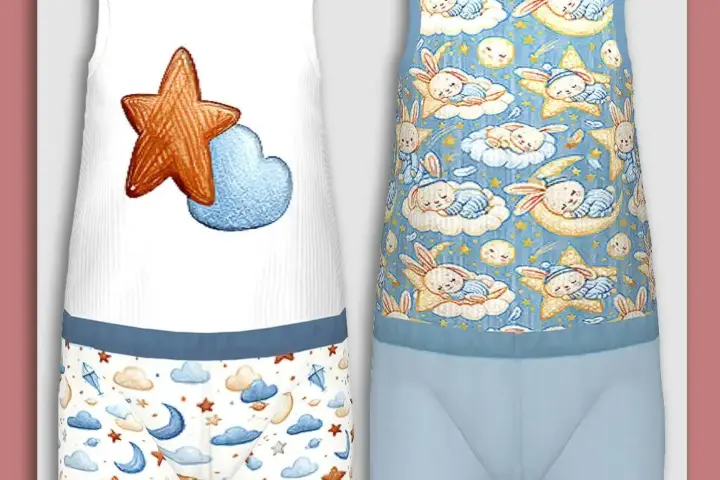 Toddler Blue and Beige Underwear