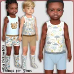 Toddler Blue and Beige Underwear