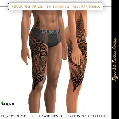 Tiger V2 Tattoo Unisex
