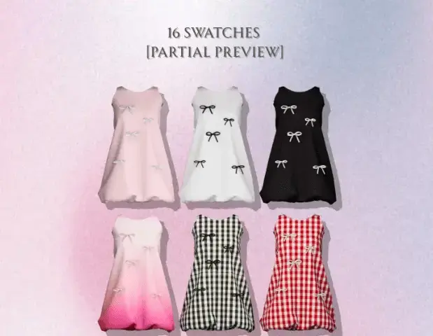 【Sforikl】 Puffbow Dress