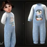 Toddler - Cozy winter pajama set with cute snowy print