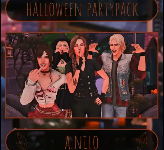 Набор поз by a.nilo "Halloween partypack"