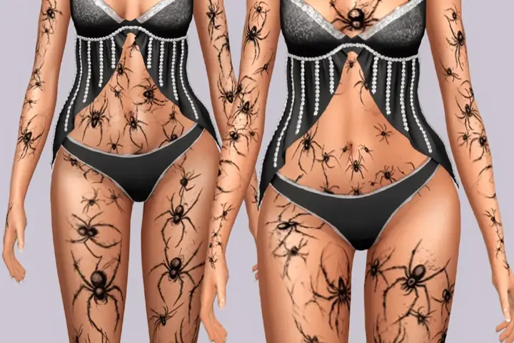 Spider Witch Tattoo