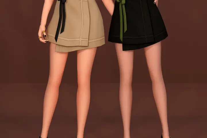Wrap Mini Skirt - Safari Collection
