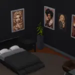 Girls with cocktails picture set