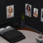 Girls with cocktails picture set