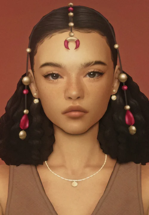 Flora Hair and Headpiece