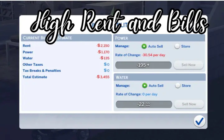 Высокая арендная плата High Rent and Bills By ec_Belle