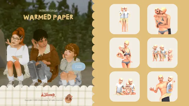 Warmed Paper ꒰pose pack꒱