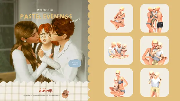 Pastel Evenings ꒰pose pack꒱