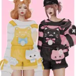 [ZPT] Kitty Crush Overalls