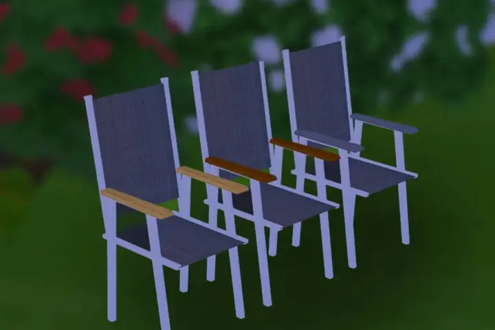 A modern garden chair