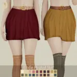 Elodie Pleated Skirt