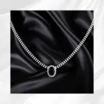 Midnight Pearl Statement Necklace