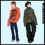 C / Y2K Graphic Fleece Anorak M