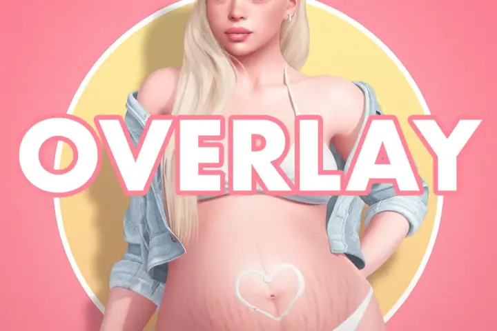 Pregnant Belly Masks OVERLAYS