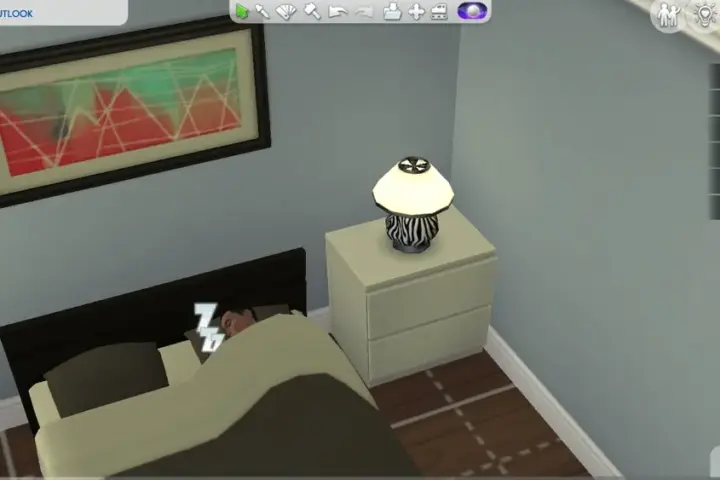 Zebra Pattern Table Lamp