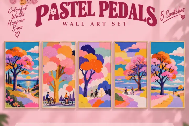 Pastel Pedals Painting