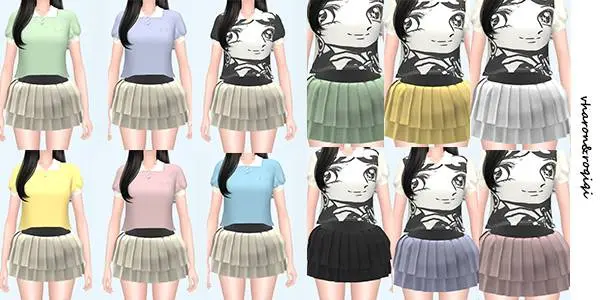 [charon&roqiqi]polo short sleeve dress