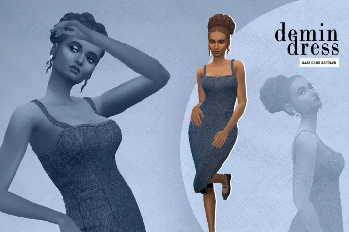 [RECOLORS] Demin Dress