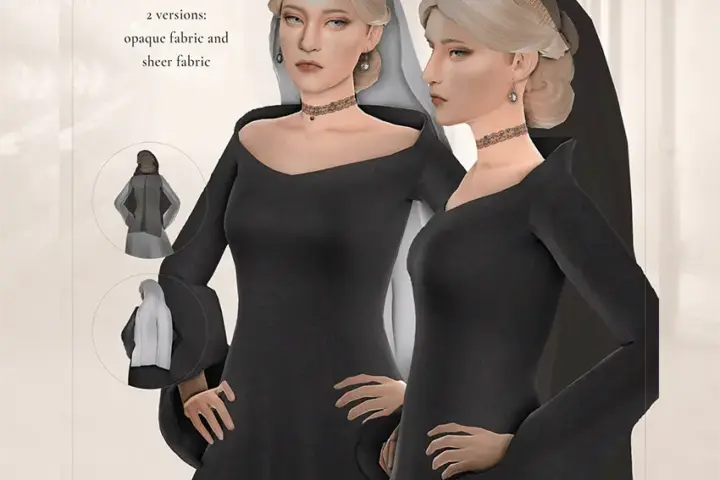 Medieval CC Veil Accessories CC | Medieval & Historical