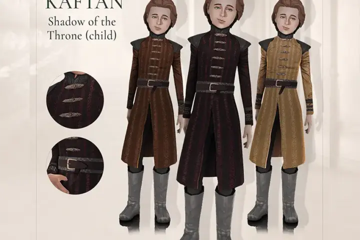 Medieval CC Male child Kaftan CC | Shadow of the Throne