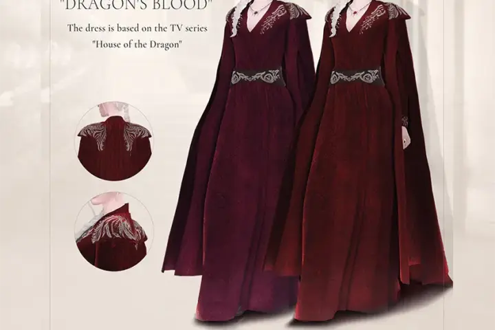 Medieval CC House of the Dragon Dress CC