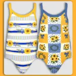 Toddler Sunflower Swimsuit