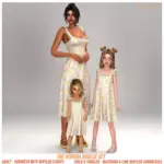 Layla - Toddler A-line ruffled sundress (riviera breeze set)