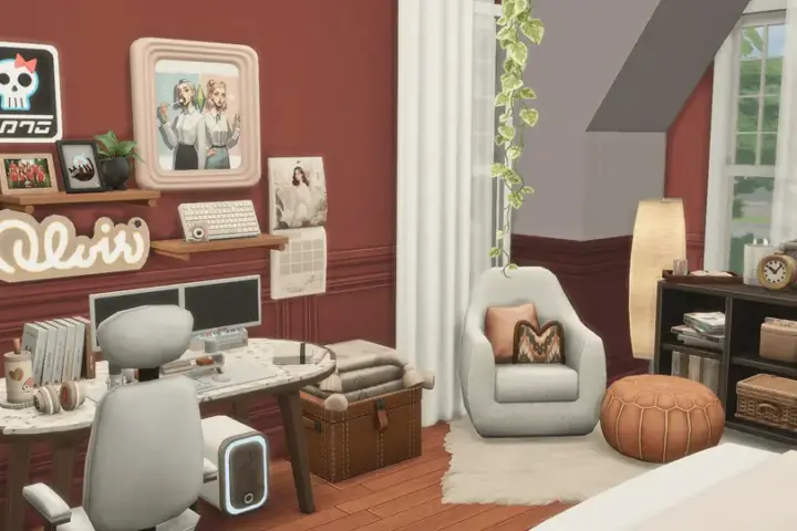 Cozy Gamer Thrifted Bedroom
