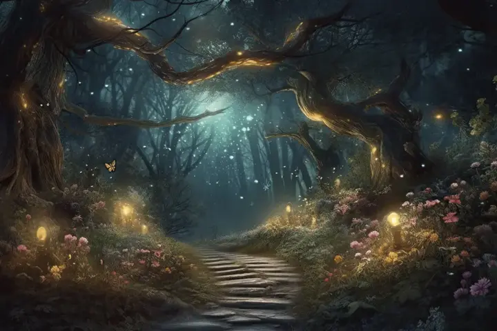 Main Menu Background Enchanted Forest Animated