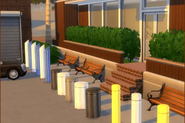 City Bollard Poles (Set)