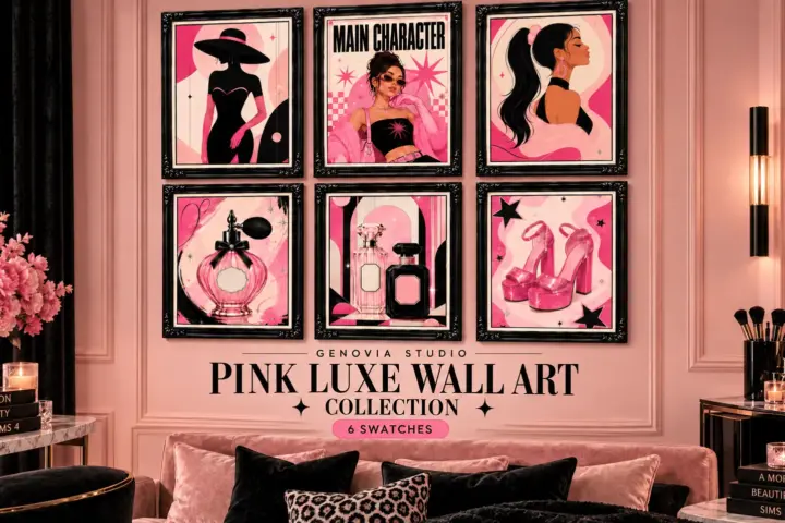 Genovia Wall Art • Pink Luxe Collection