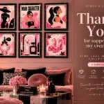 Genovia Wall Art • Pink Luxe Collection
