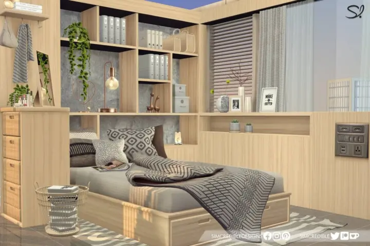 Compacta Bedroom -Room 1 - Light Wood