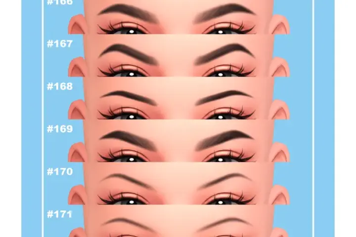 EYEBROWS COLLECTION #166-171