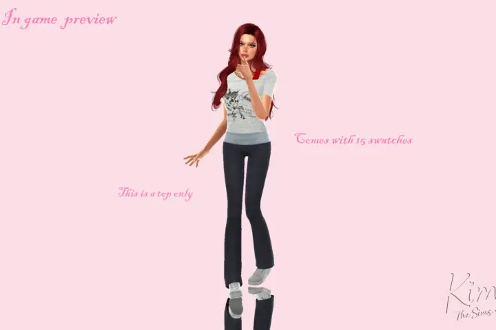 Kim Slanted Shoulder Casual Top