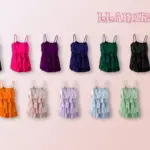 Silk Ruffle Dress