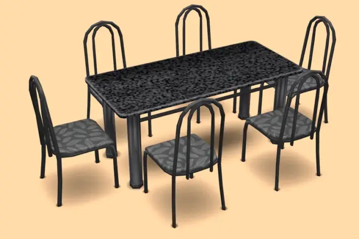 Brazilian Granite Dining Set