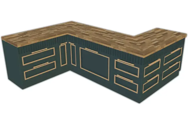 Comiko - Parisian Kitchen Counter Wood