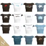 Trendy Blue Baby Tee