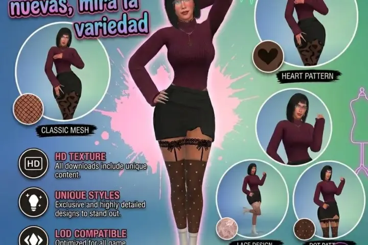 SoulMica —Varied collection of stockings