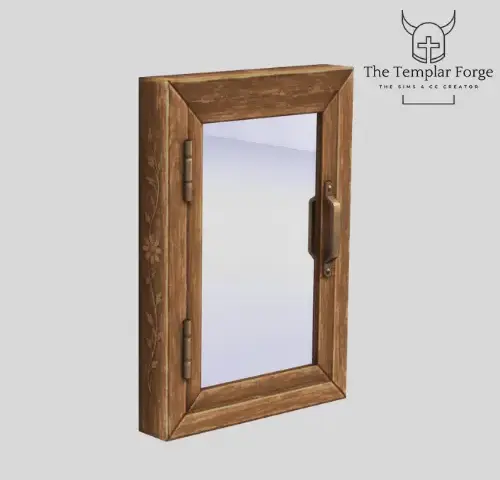 Rustic Floral Mirror