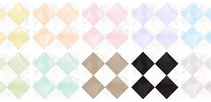 Polished Marble Checkered Floor Tiles