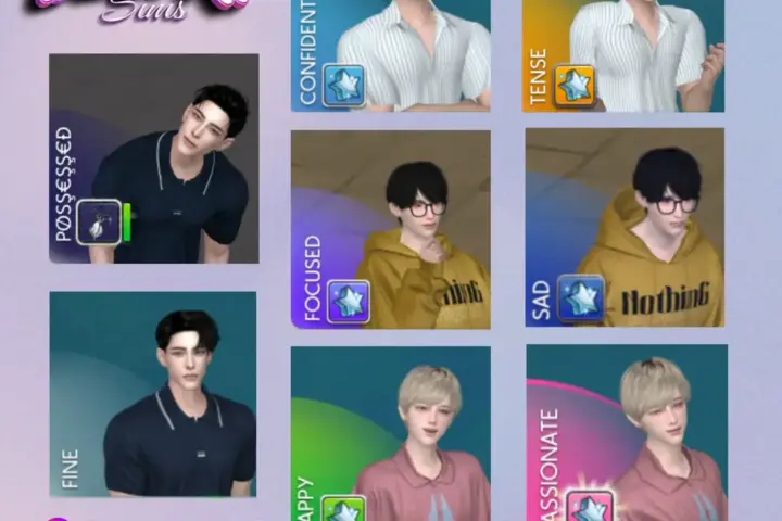 Замена анимации на панели управленияВзрослые [BNTS] UI Mood Override (Adult Sims)